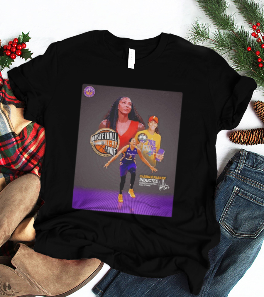 Candace Parker Basketball Hall Of Fame Inductee 2016 Champion Sparks T-Shirt