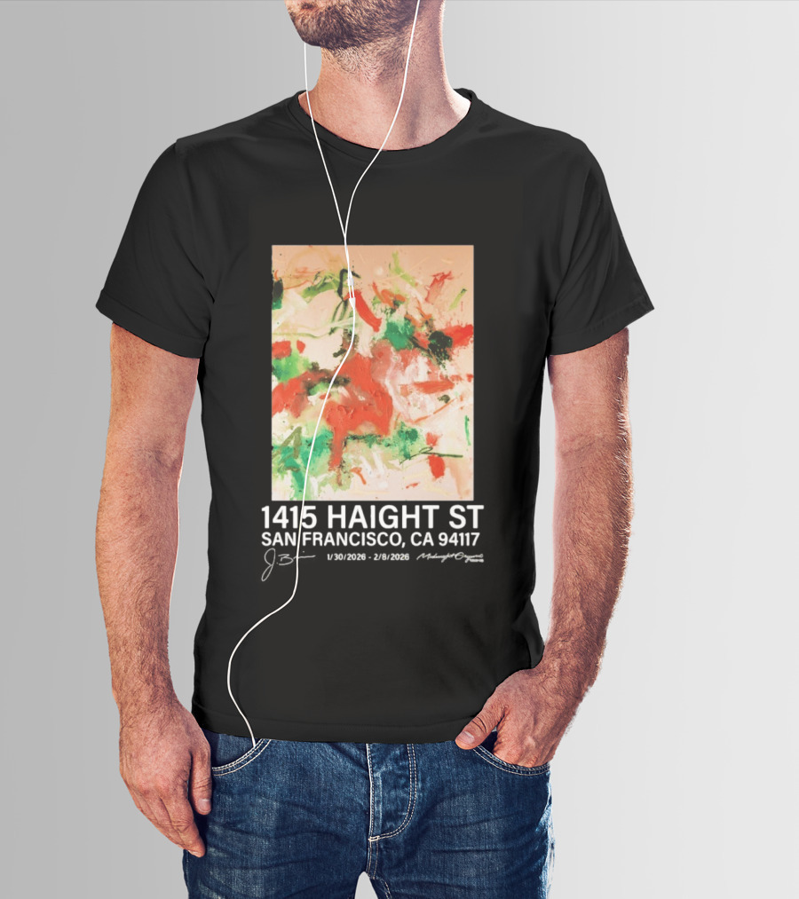 Midnight Organic J. Brian 1415 Haight St San Francisco CA 94117 T-Shirt