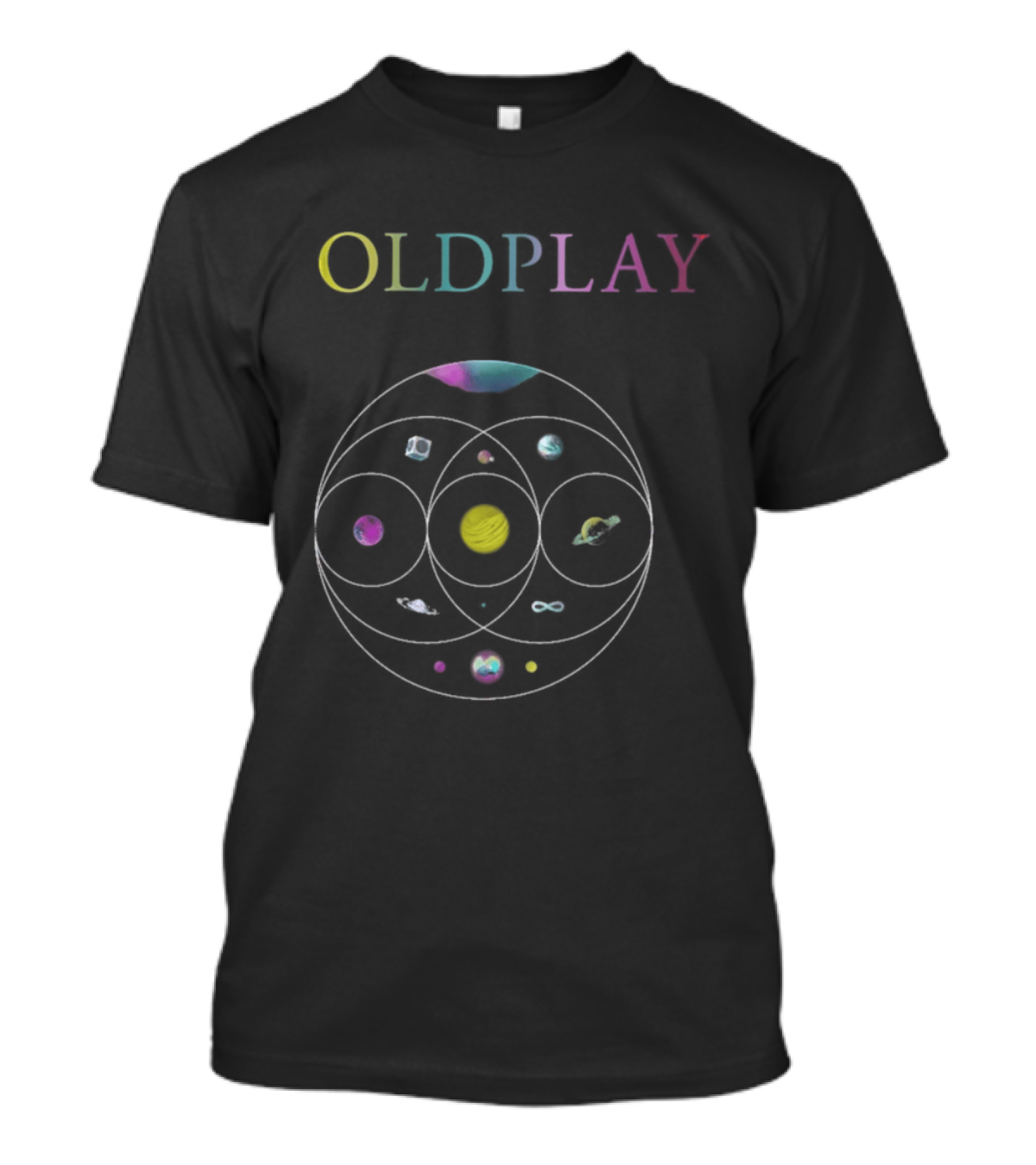 Coldplay Music Of The Spheres World Tour 2025 Oldplay Spheres T-Shirt