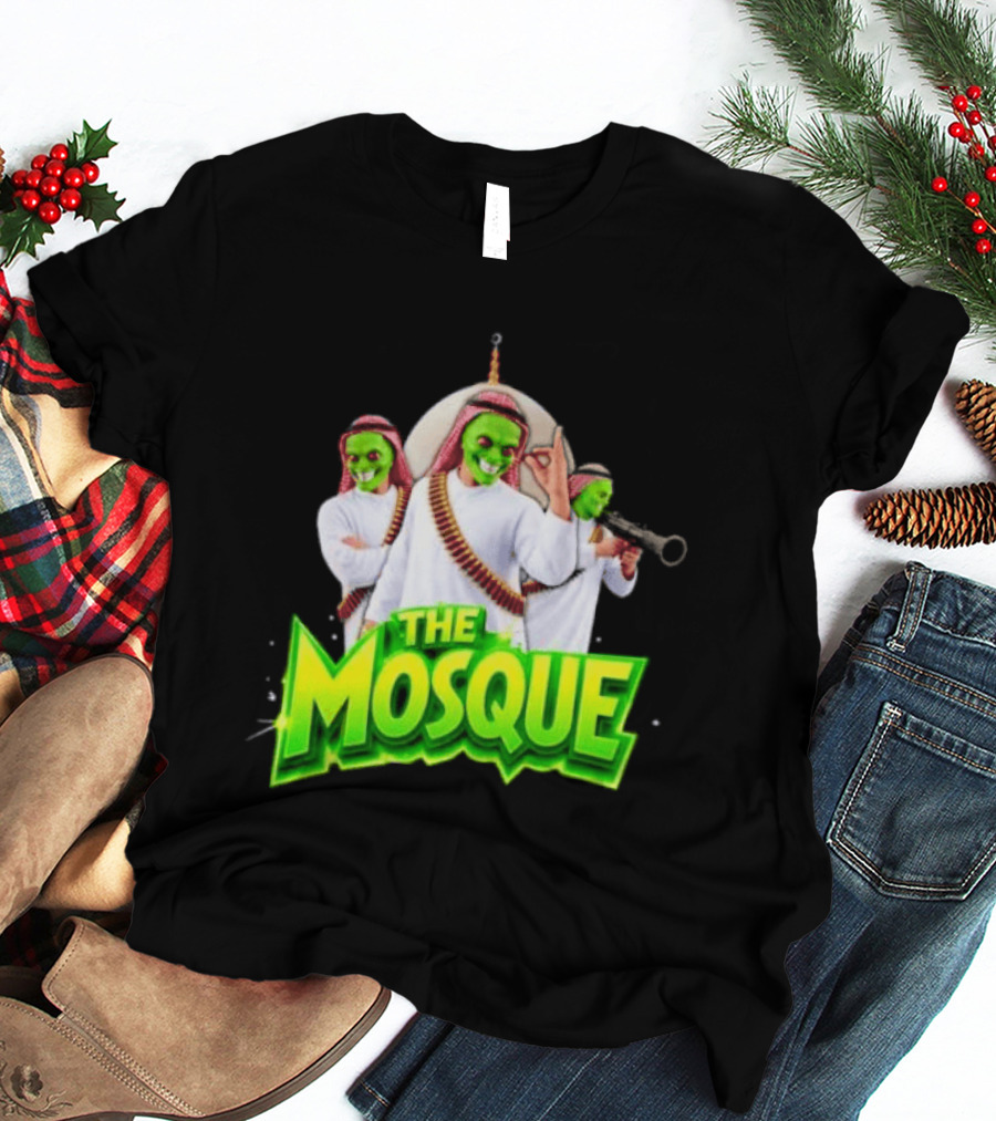 The Mosque Mask Green Faces Characters T-Shirt