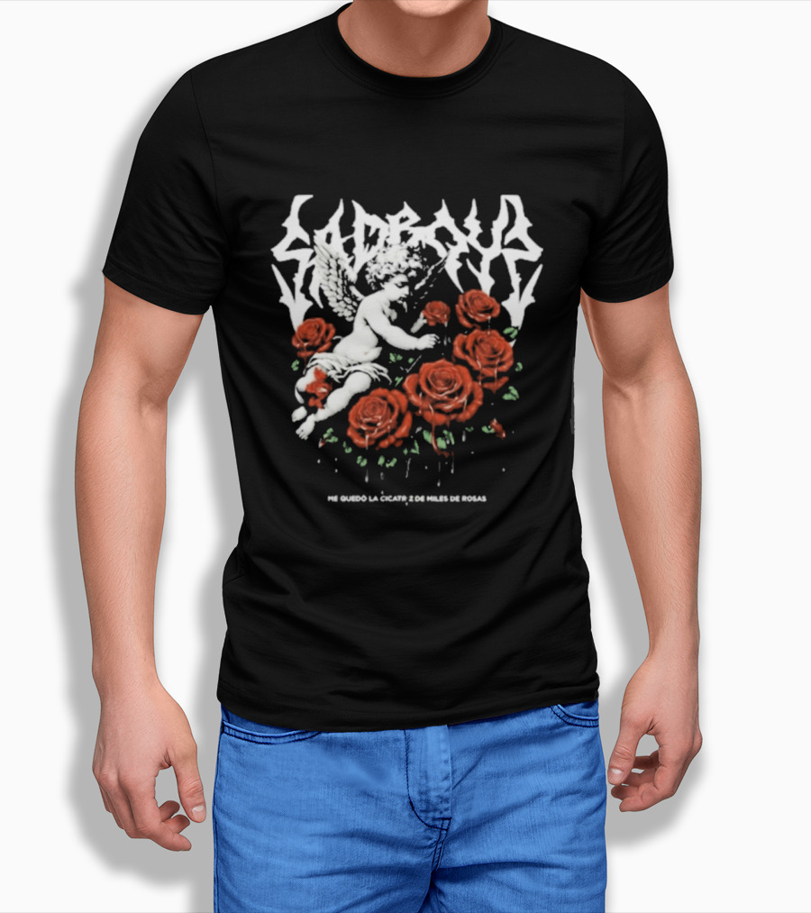 Sad Boyz Fallen Angel Among Miles De Rosas Me Quedo La Cicatriz T-Shirt