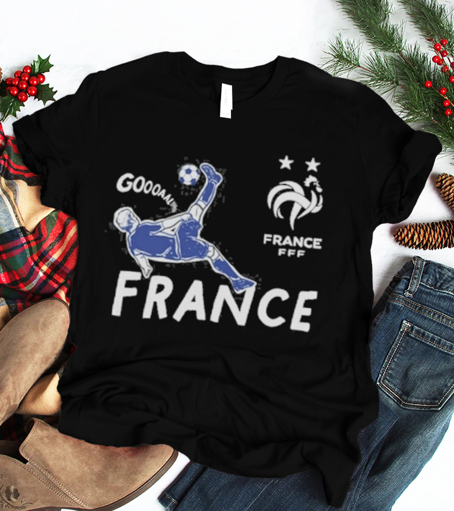 FRANCE National Team FFF Goool Soccer Star Navy T-Shirt