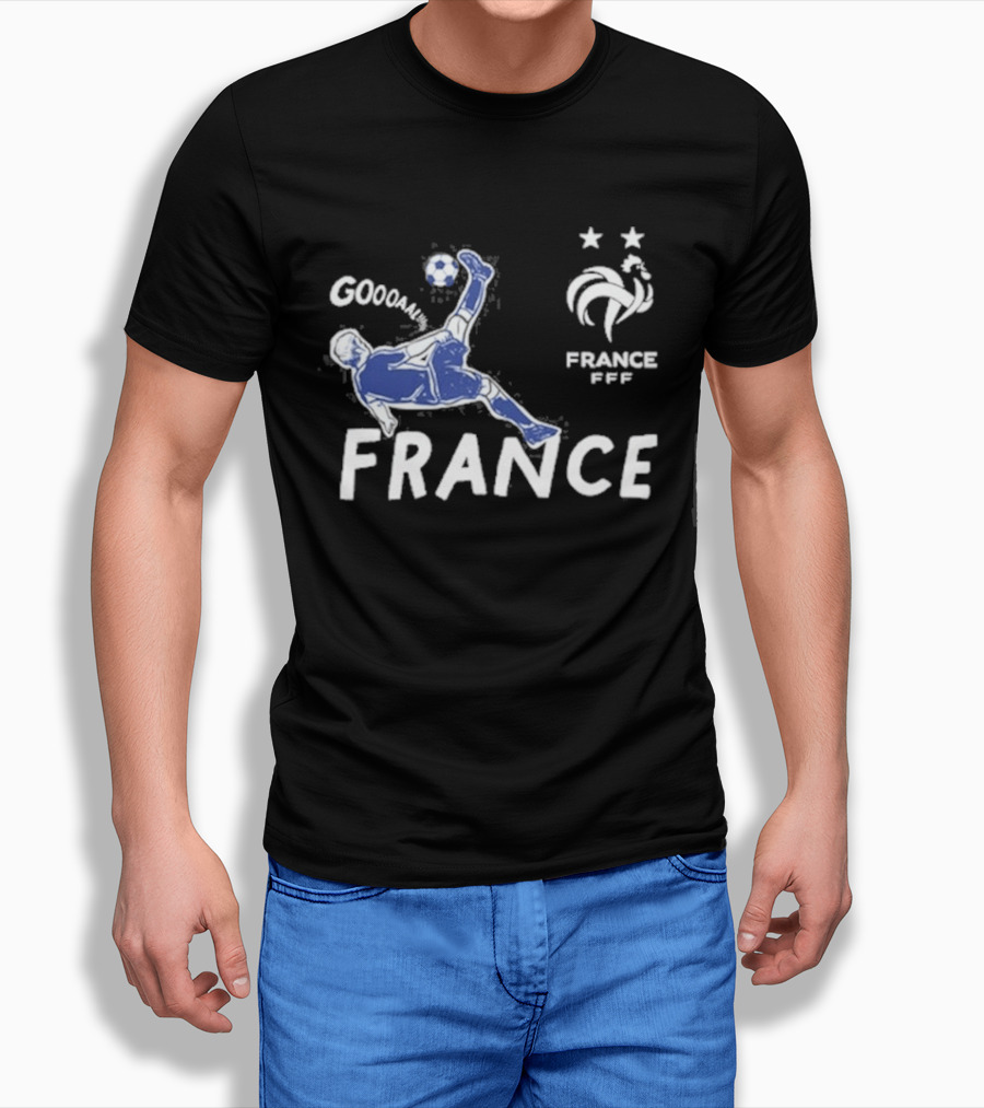 FRANCE National Team FFF Goool Soccer Star Navy T-Shirt