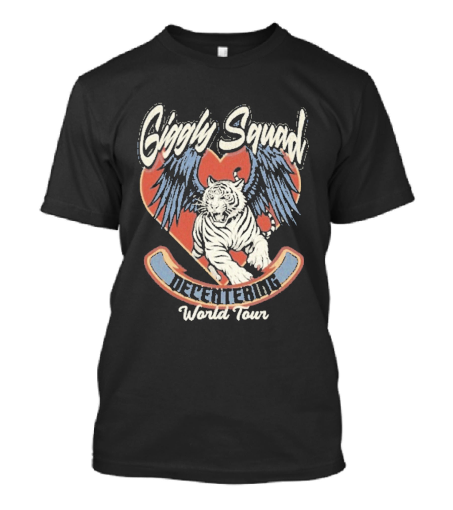 Giggly Squad Decentering World Tour Winged Heart Tiger T-Shirt
