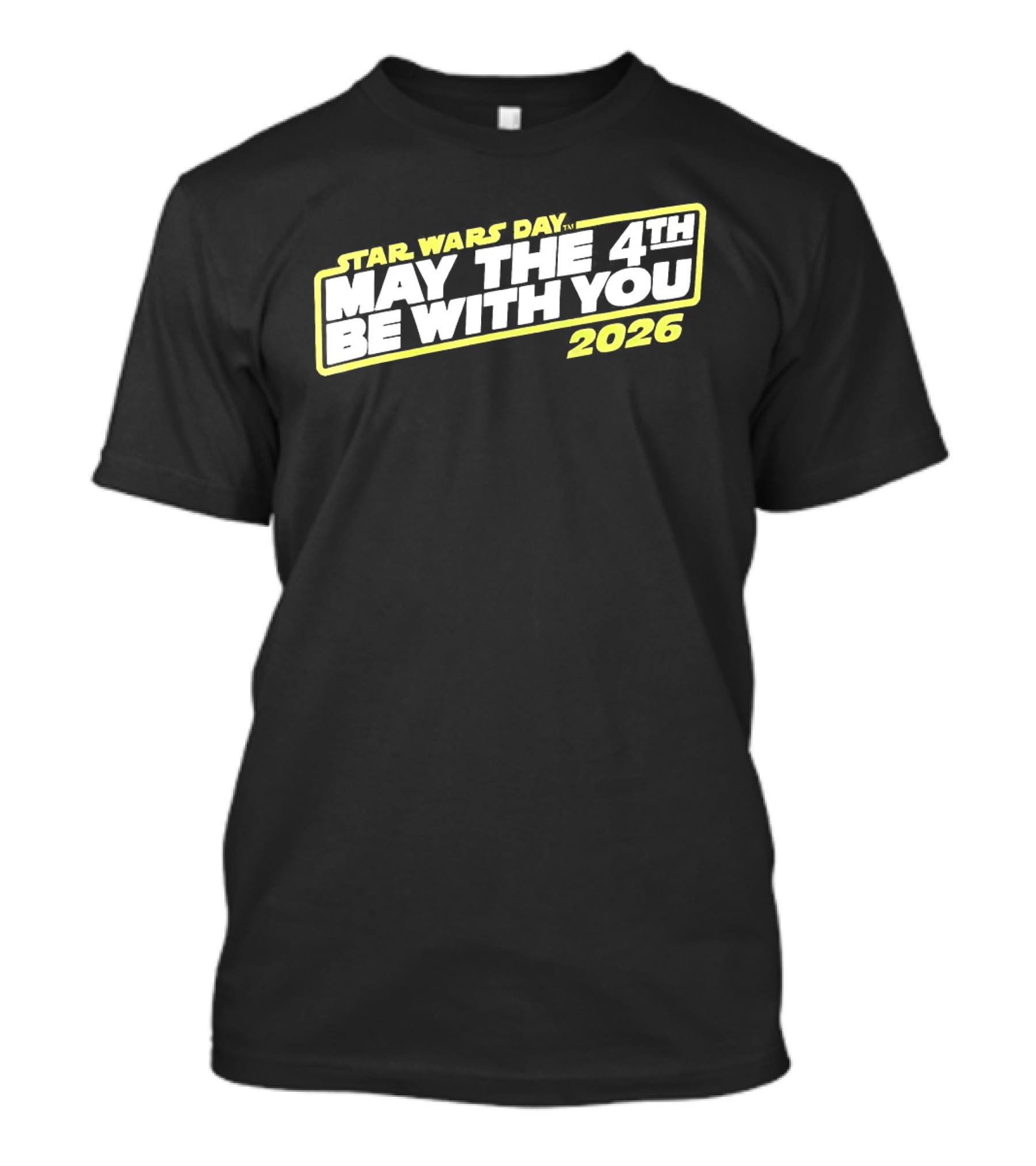 Star Wars Day 2026 May The 4th Be With You Yellow T-Shirt