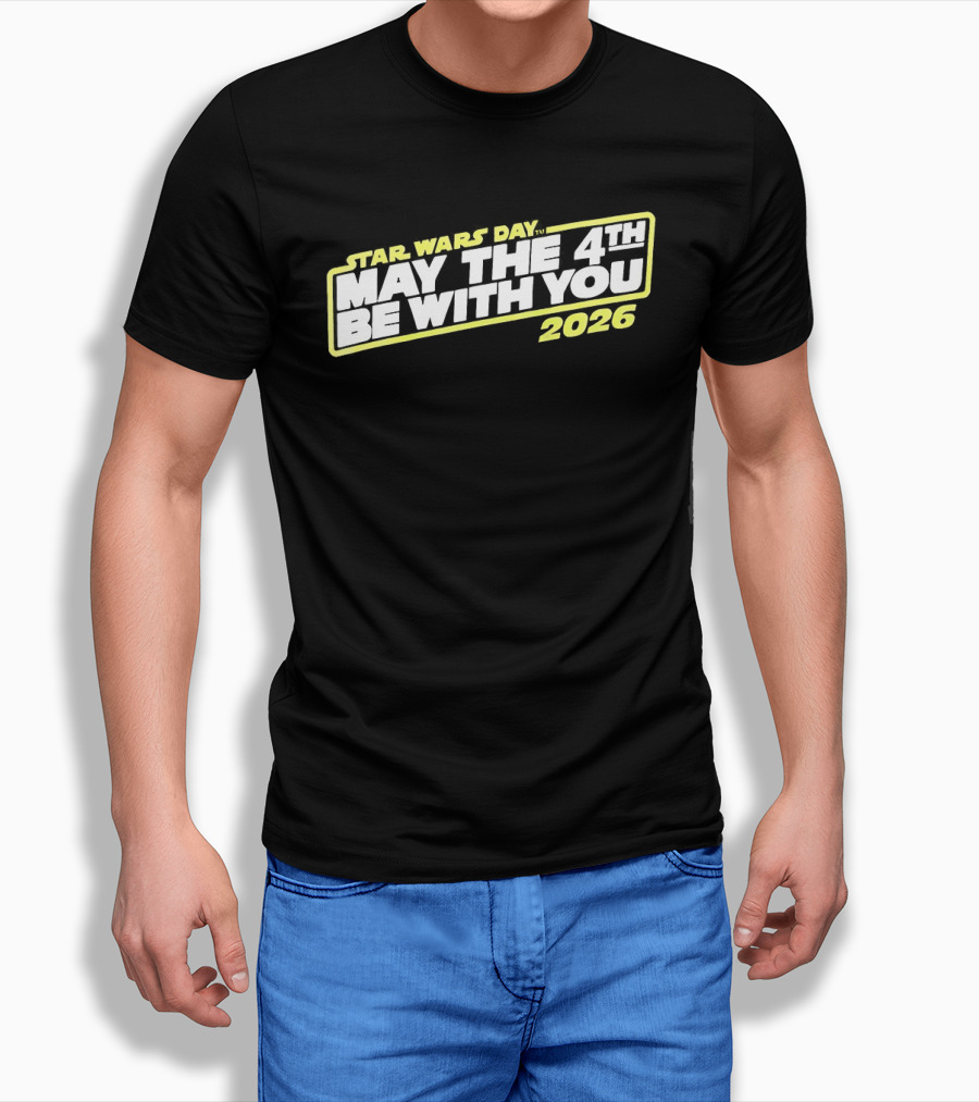 Star Wars Day 2026 May The 4th Be With You Yellow T-Shirt