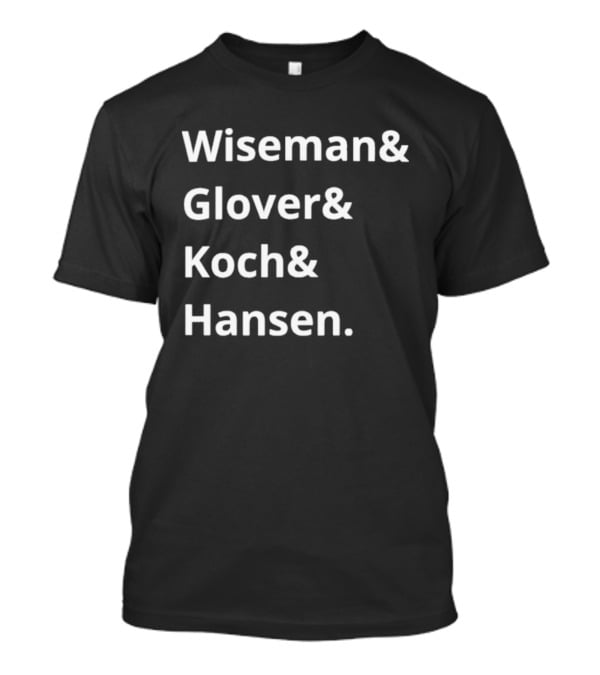 NASA Artemis II Astronaut Names Wiseman Glover Koch Hansen T-Shirt