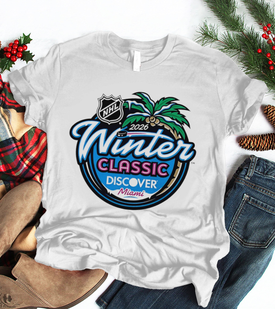 2026 NHL Winter Classic Discover Miami Palm Tree T-Shirt