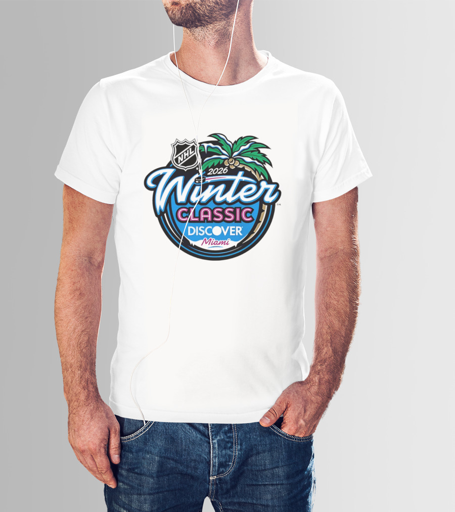 2026 NHL Winter Classic Discover Miami Palm Tree T-Shirt