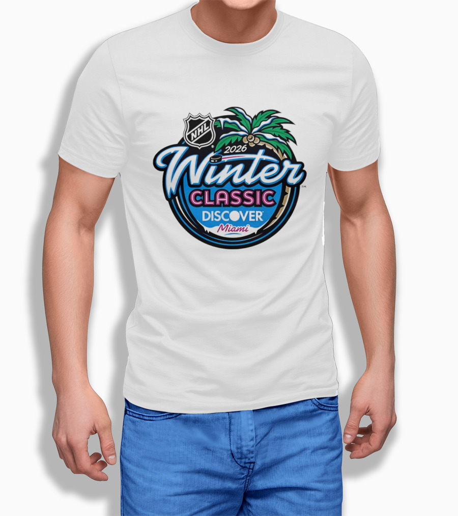 2026 NHL Winter Classic Discover Miami Palm Tree T-Shirt