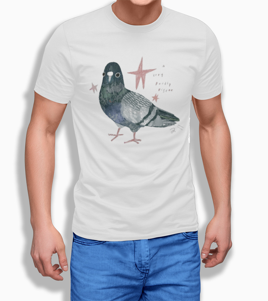 A Very Pretty Pigeon With Red Stars T-Shirt