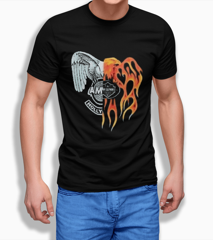 Louis Tomlinson HDWGH Tour Prague Amiri Spliced Angel Flames 2026 T-Shirt
