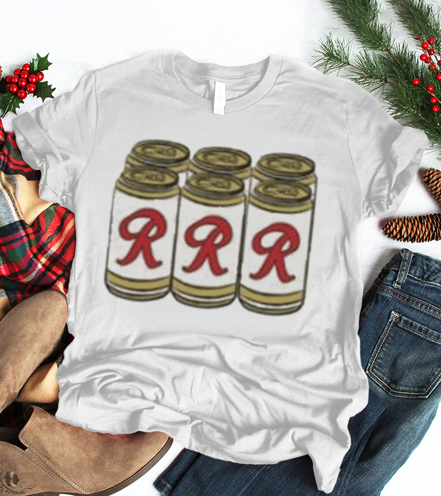 Rainier Beer Red R Six Pack Cans T-Shirt