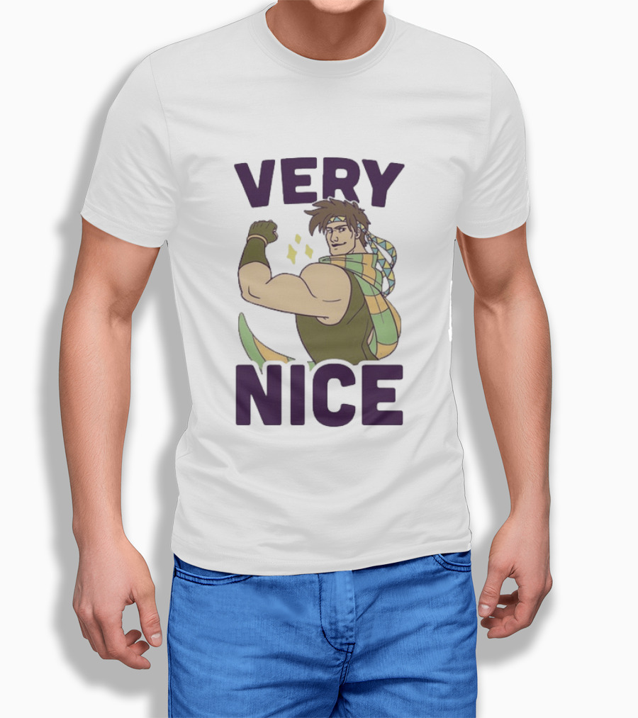 JoJo Very Nice Flex Pose Scarf Muscle T-Shirt
