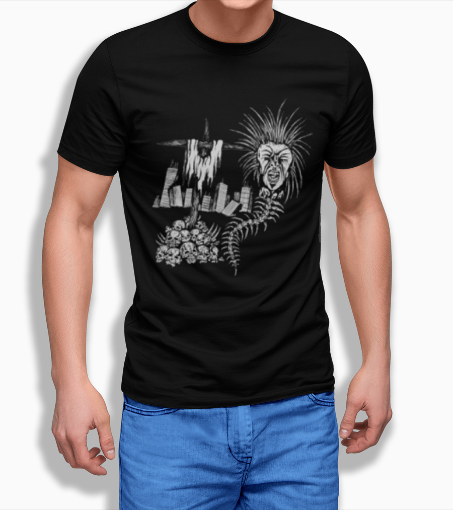 Portrayal Of Guilt Human Terror Cityscape And Nature T-Shirt