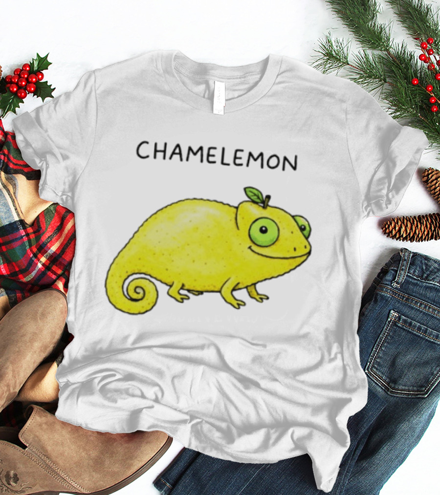Chamelemon Lemon Chameleon Fruit Pun Humor T-Shirt