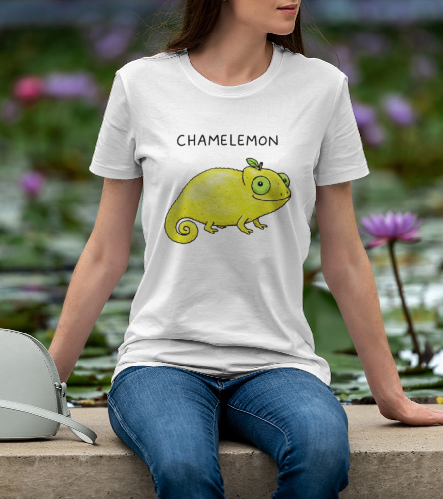 Chamelemon Lemon Chameleon Fruit Pun Humor T-Shirt