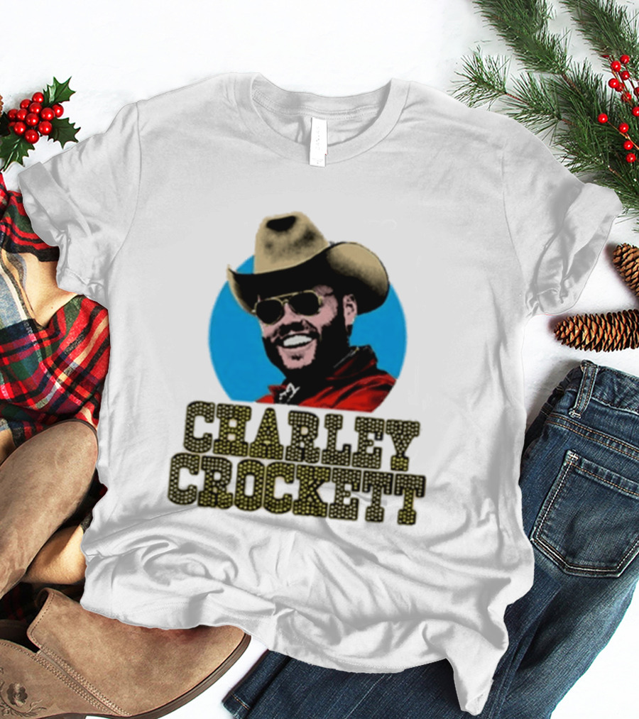 Charley Crockett Cowboy Hat Sunglasses Western T-Shirt
