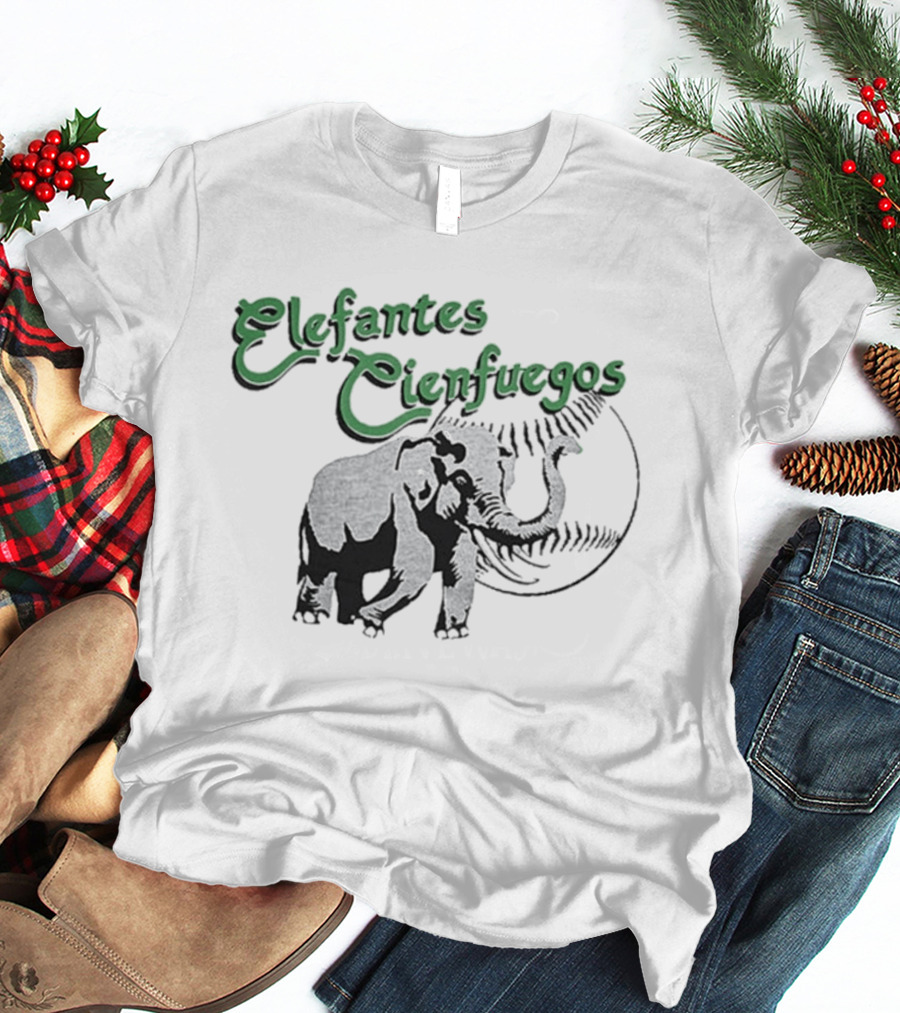 Elefantes Cienfuegos Elephant Vintage Baseball T-Shirt