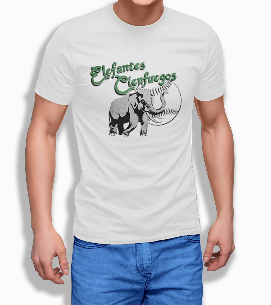 Elefantes Cienfuegos Elephant Vintage Baseball T-Shirt