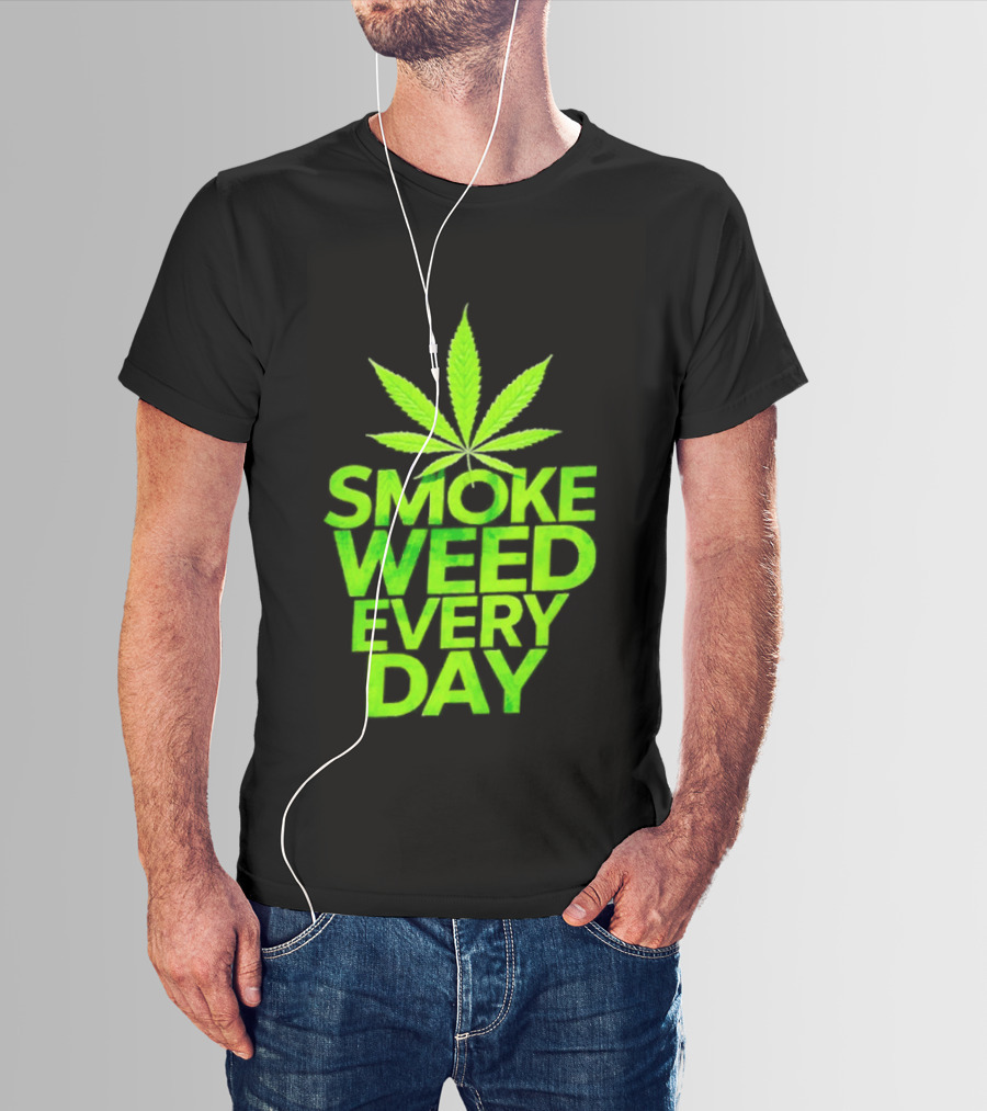 Smoke Weed Every Day Cannabis For Sale Ships Free Leaf T-Shirt