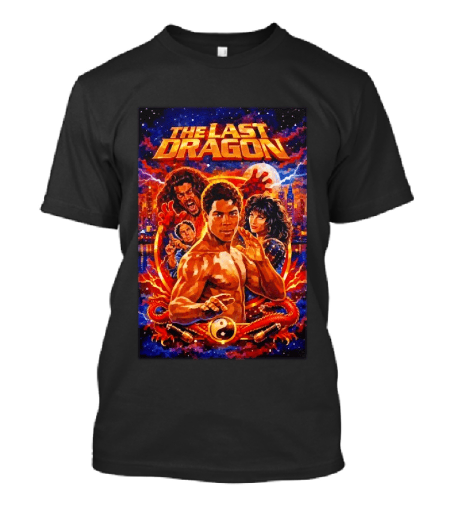 The Last Dragon 1985 Classic Martial Arts Movie Featuring Iconic Characters And Action T-Shirt