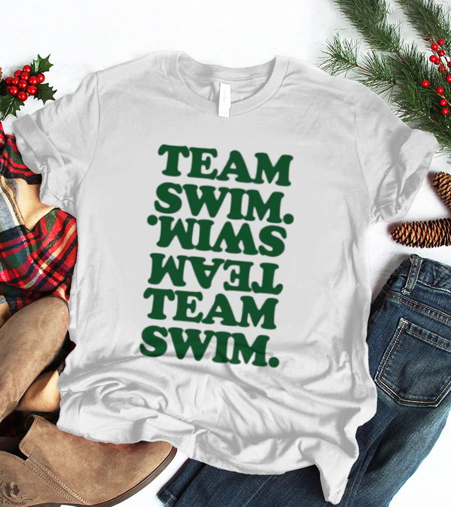 Johnnyswim Team Swim Team Swim Text Stacked T-Shirt