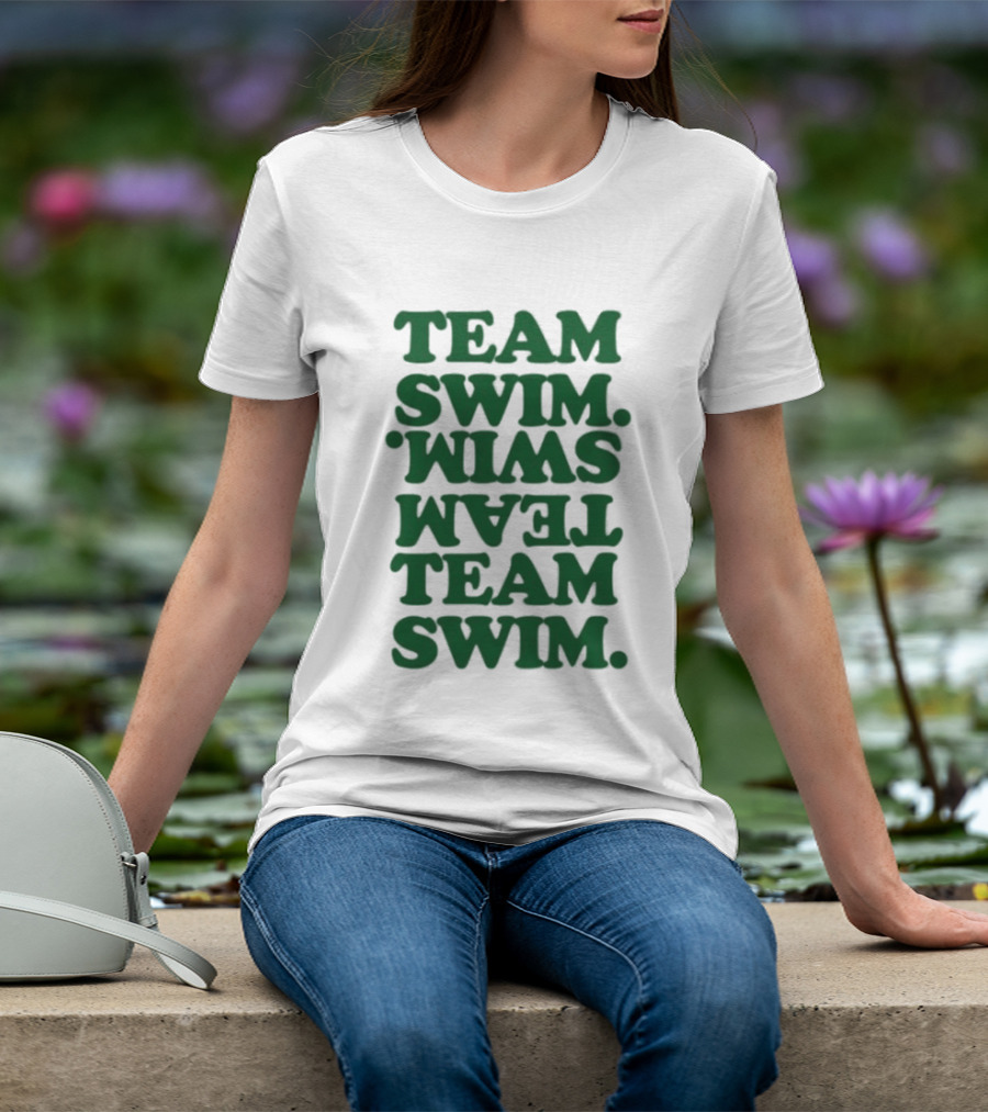 Johnnyswim Team Swim Team Swim Text Stacked T-Shirt