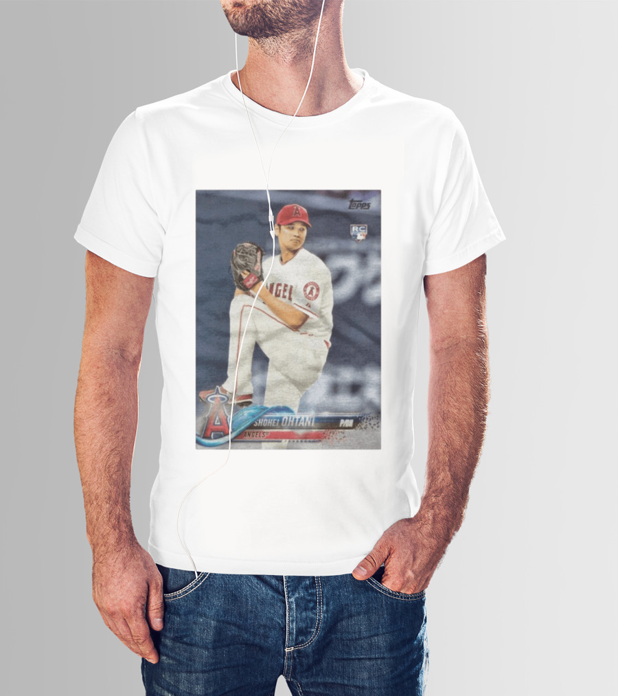 Topps Los Angeles Angels Shohei Ohtani RC Rookie Card T-Shirt