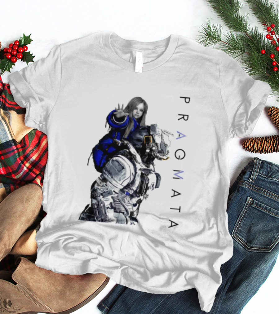 PRAGMATA Character Holding Space Explorer Scene T-Shirt