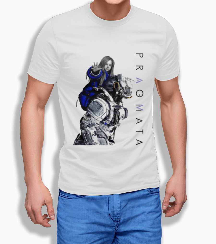 PRAGMATA Character Holding Space Explorer Scene T-Shirt