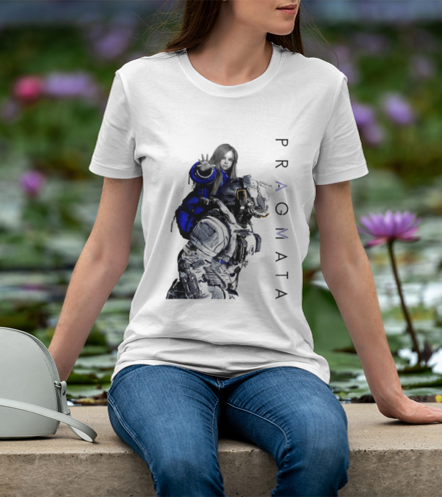 PRAGMATA Character Holding Space Explorer Scene T-Shirt