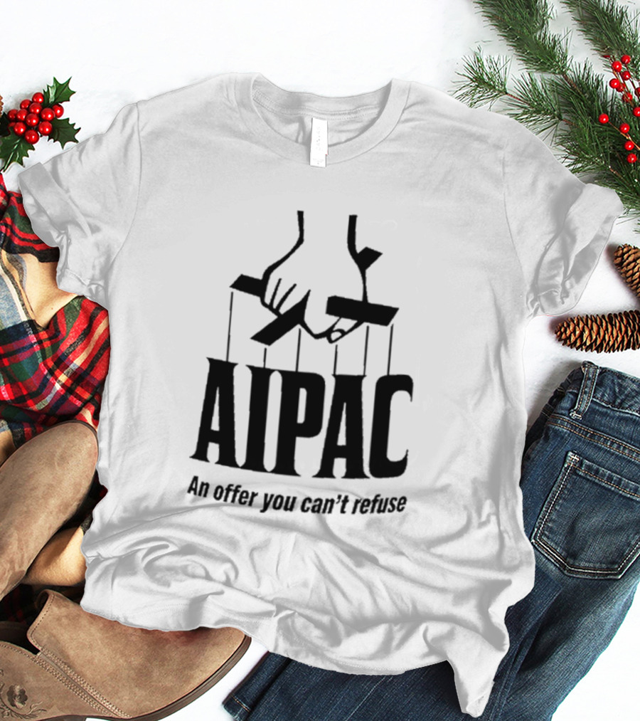 Tucker Carlson AIPAC An Offer You Can't Refuse Hand Puppet Strings T-Shirt