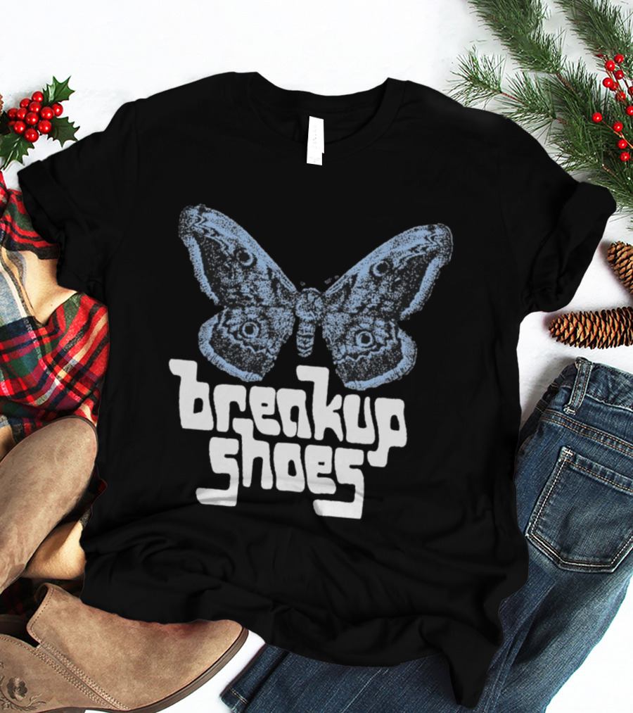 Breakup Shoes Blue Black Moth T-Shirt
