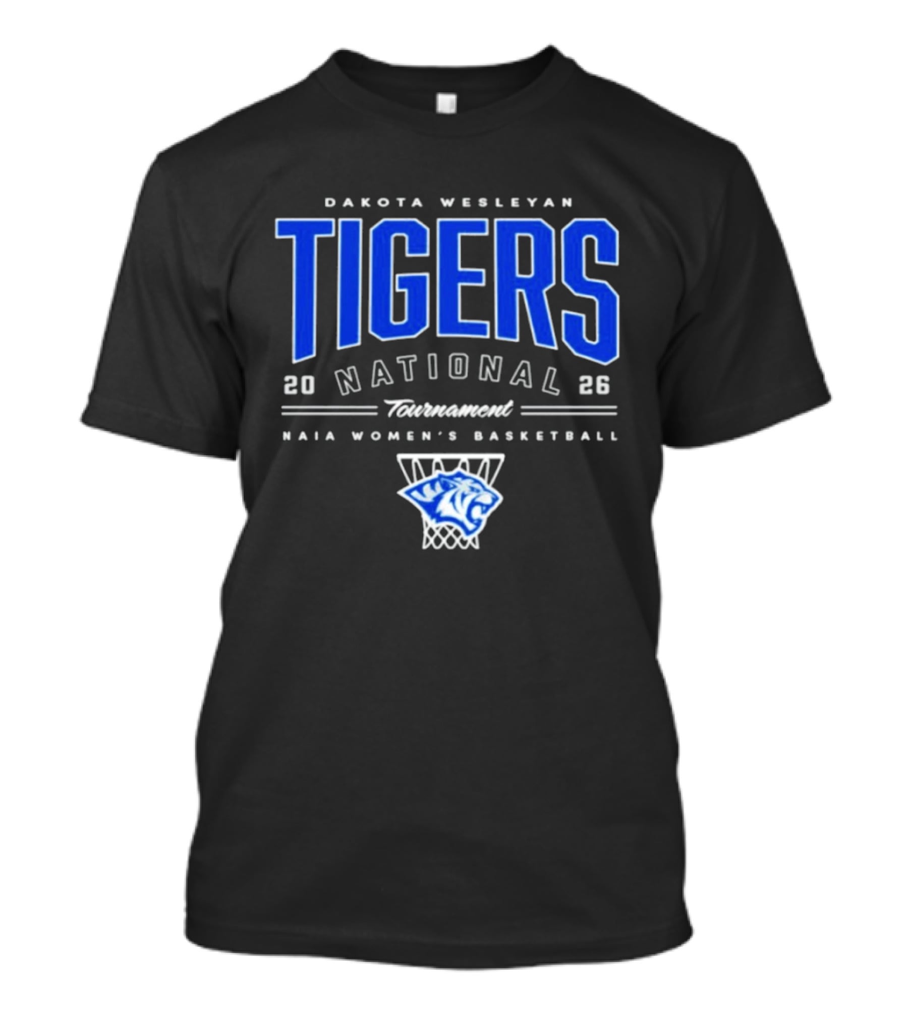Dakota Wesleyan Tigers 2026 National Tournament NAIA Women's Basketball T-Shirt