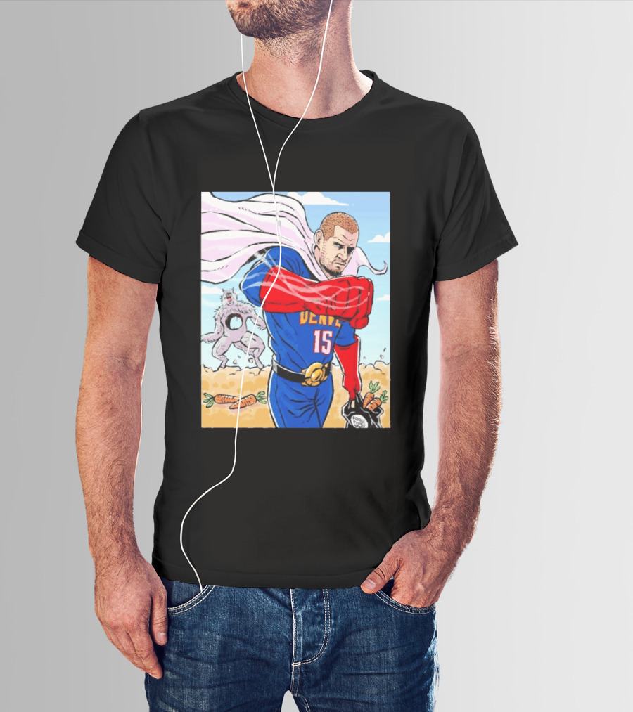 Joker Nikola Jokić Superhero Denver 15 Defeats Wolves 56 Points Carrot Power T-Shirt