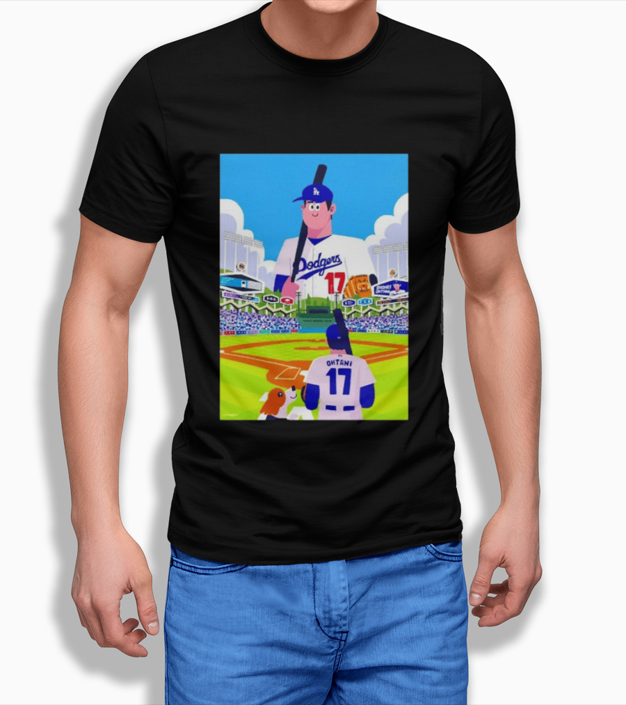 Shohei Ohtani Massive Los Angeles Dodgers 2026 World Baseball Classic Stadium Scene T-Shirt