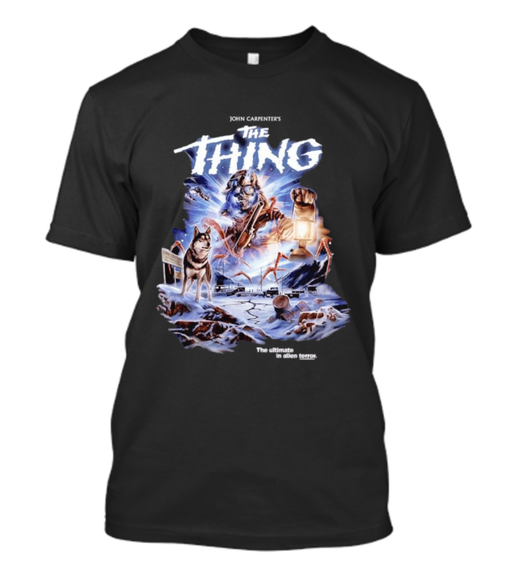 John Carpenter's The Thing The Ultimate In Alien Terror Retro Horror Movie T-Shirt