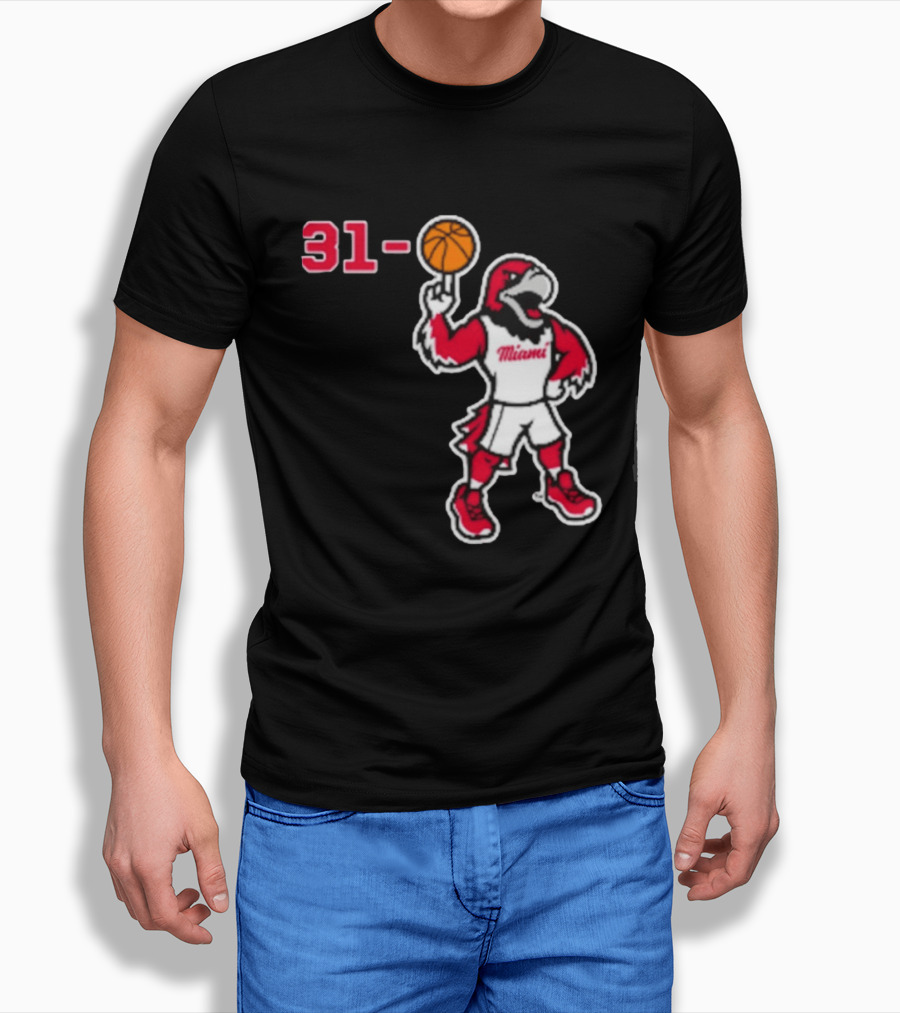 Miami RedHawks Basketball Swoop 31 0 T-Shirt