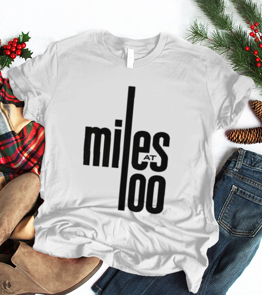 Miles Davis Miles At 100 Black T-Shirt