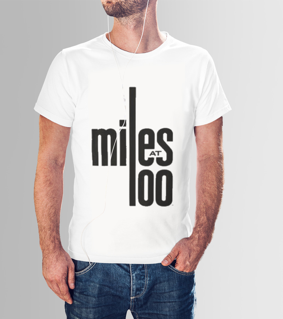 Miles Davis Miles At 100 Black T-Shirt