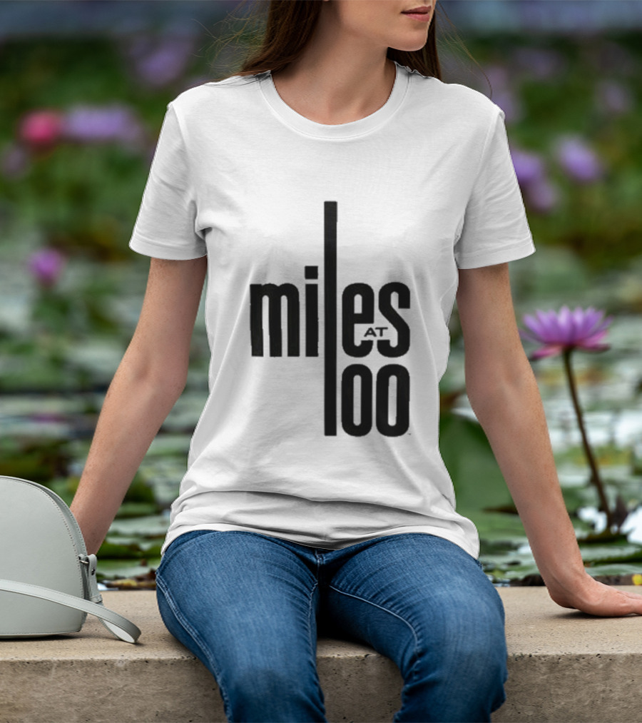 Miles Davis Miles At 100 Black T-Shirt
