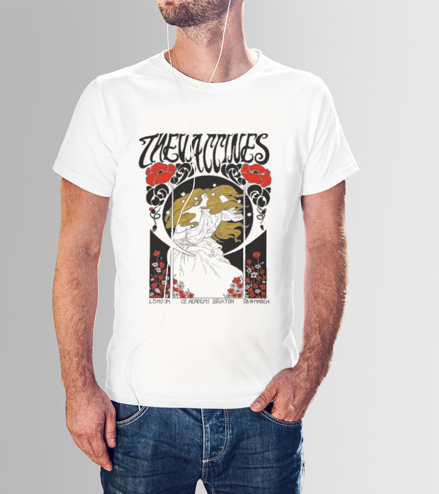 The Vaccines March 13 2026 London Alphonse Mucha T-Shirt