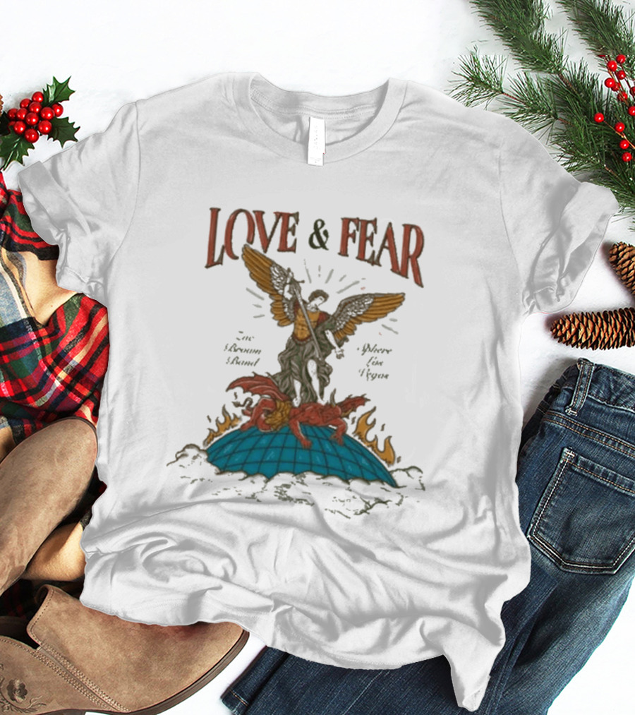 Zac Brown Band Love & Fear Sphere Guardian Angel And Dragon T-Shirt