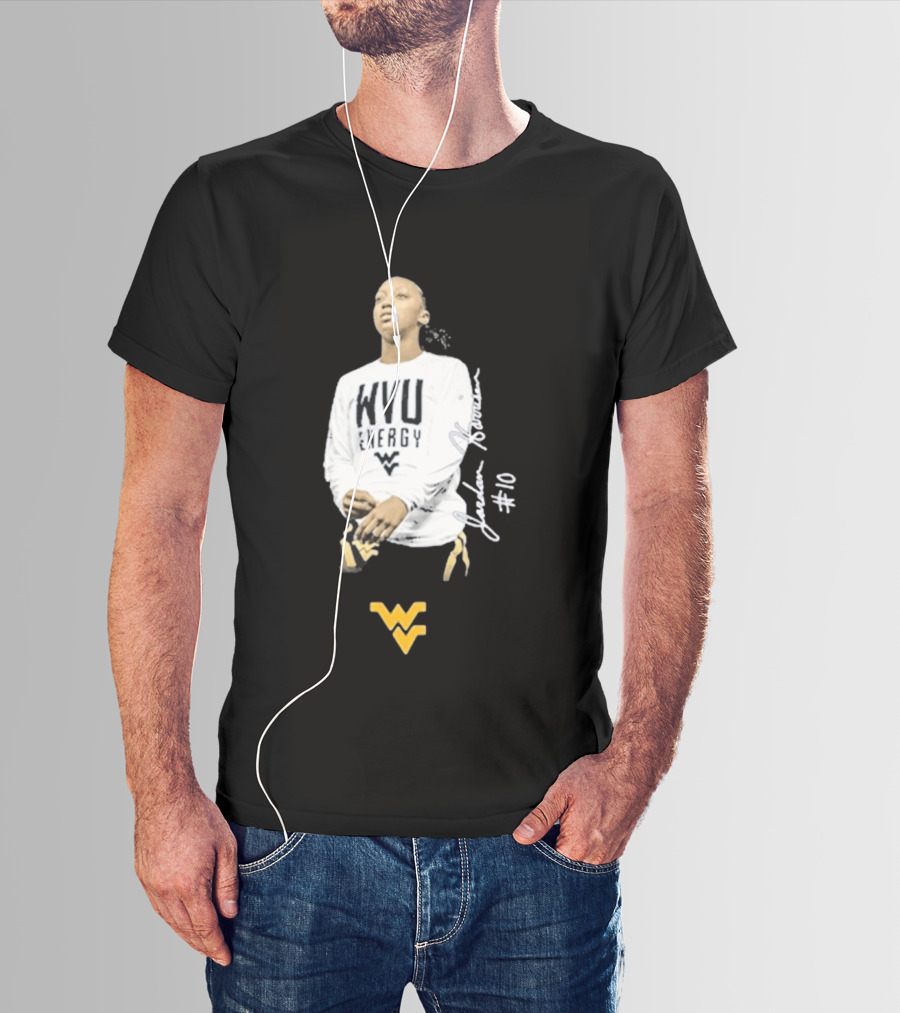 WVU Energy Jordan Harrison #10 West Virginia T-Shirt
