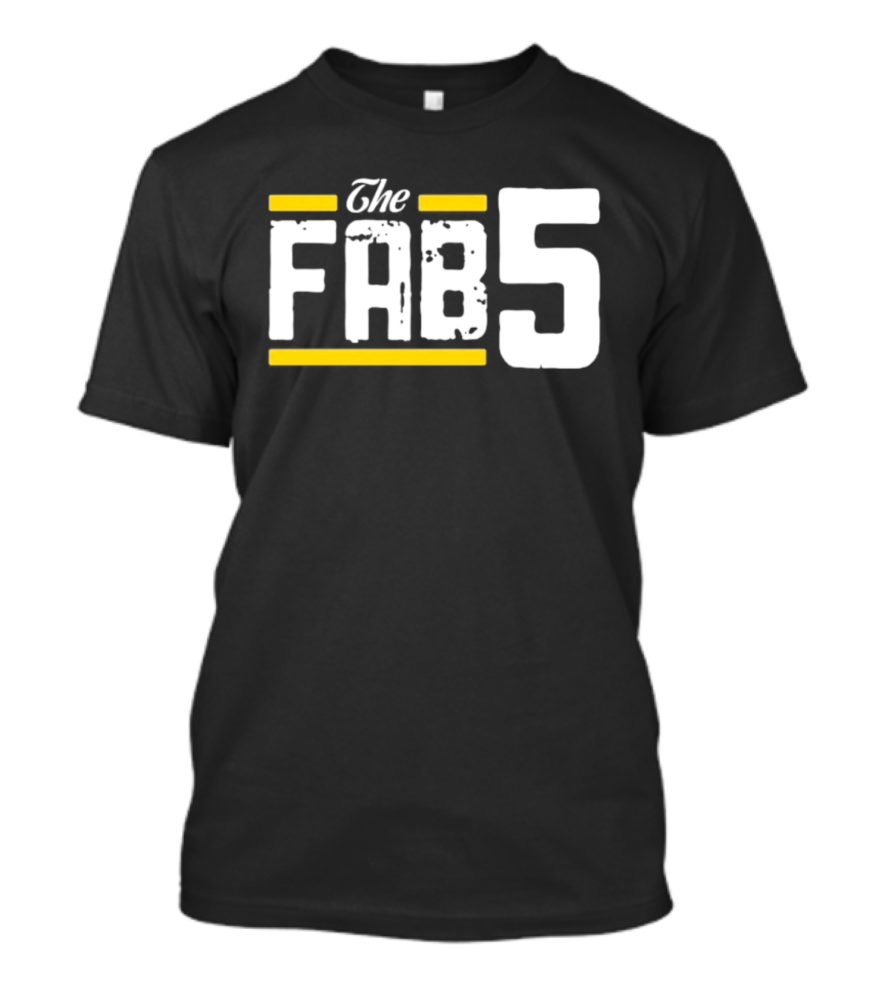 The Fab 5 Bold Yellow Accents T-Shirt