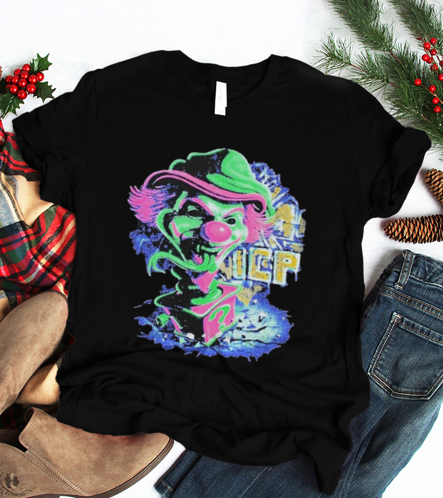 Insane Clown Posse ICP Jack In The Riddle Box Psychedelic Clown T-Shirt