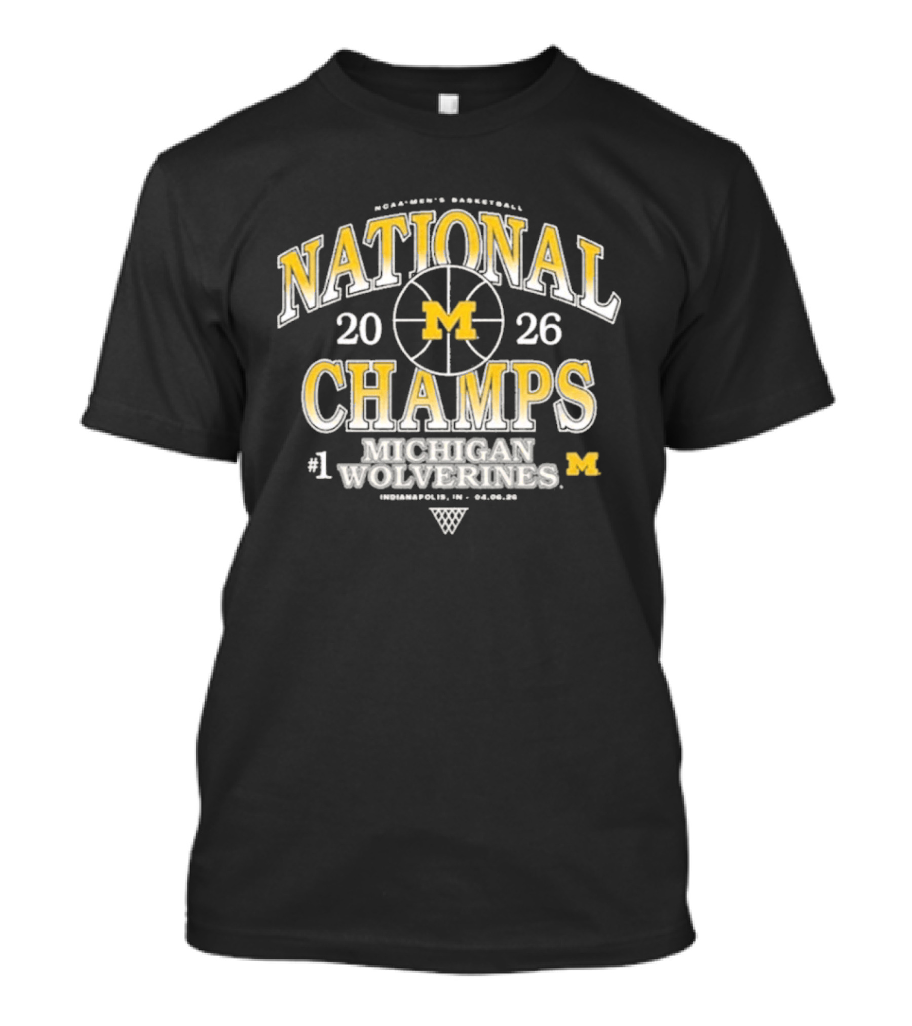Michigan Wolverines National Champs Basketball 2026 #1 T-Shirt