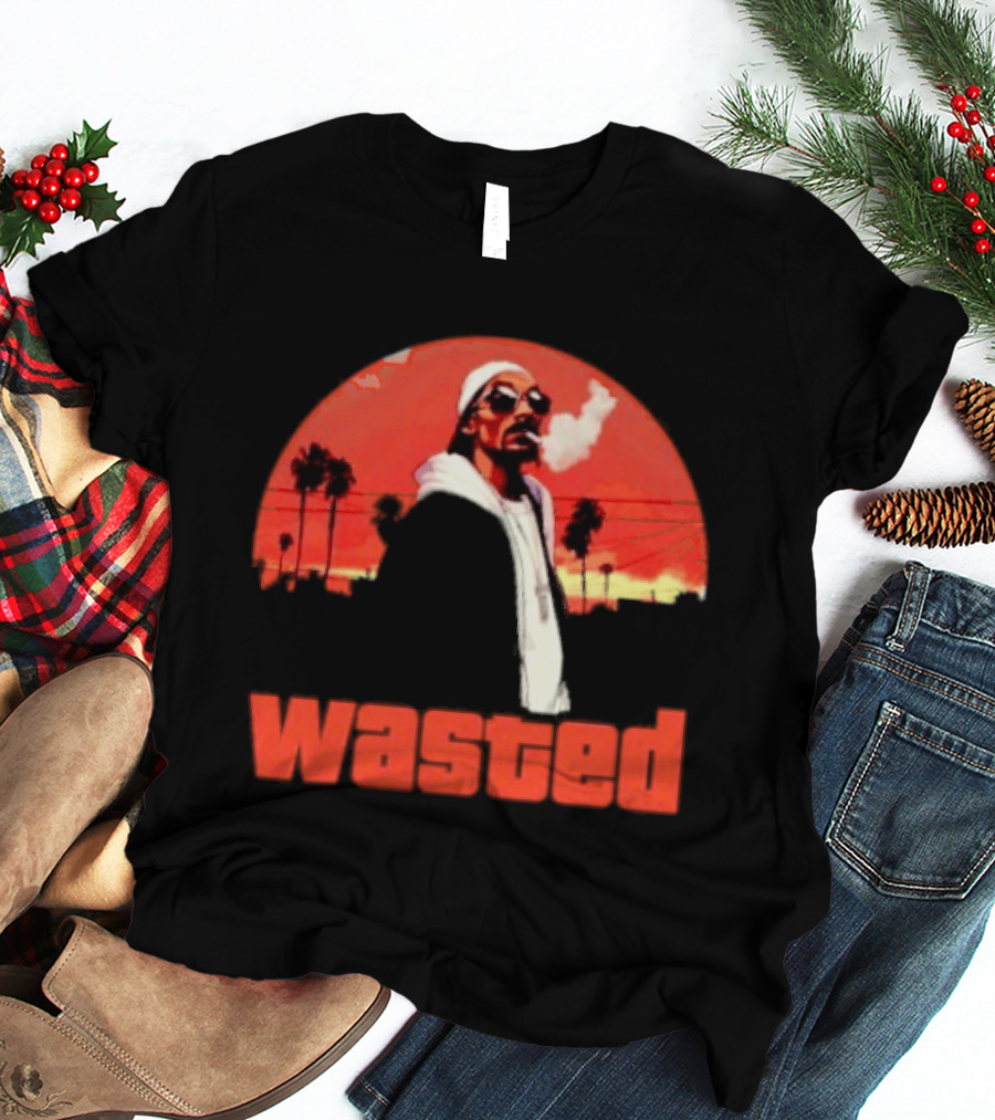 Wasted Sunset Palm Trees Snoop Dogg T-Shirt