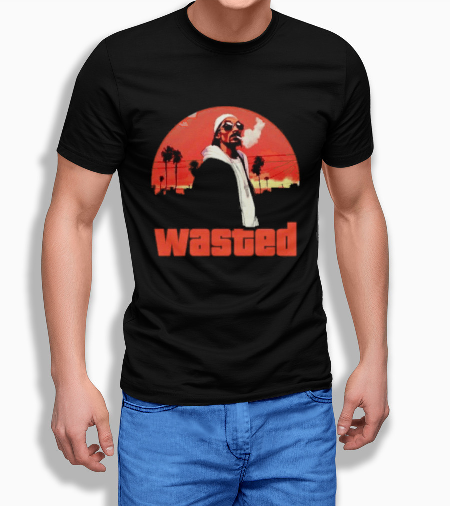 Wasted Sunset Palm Trees Snoop Dogg T-Shirt